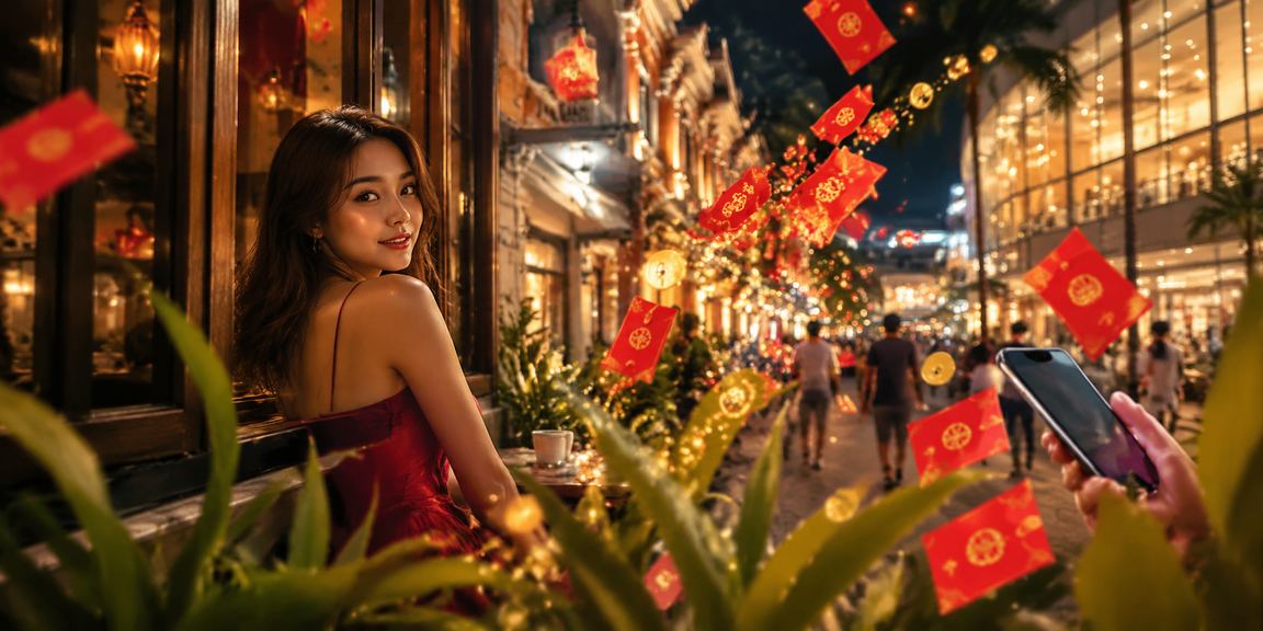 Sampul merah bonus perayaan Tahun Baru Cina dari platform pertaruhan di Ipoh